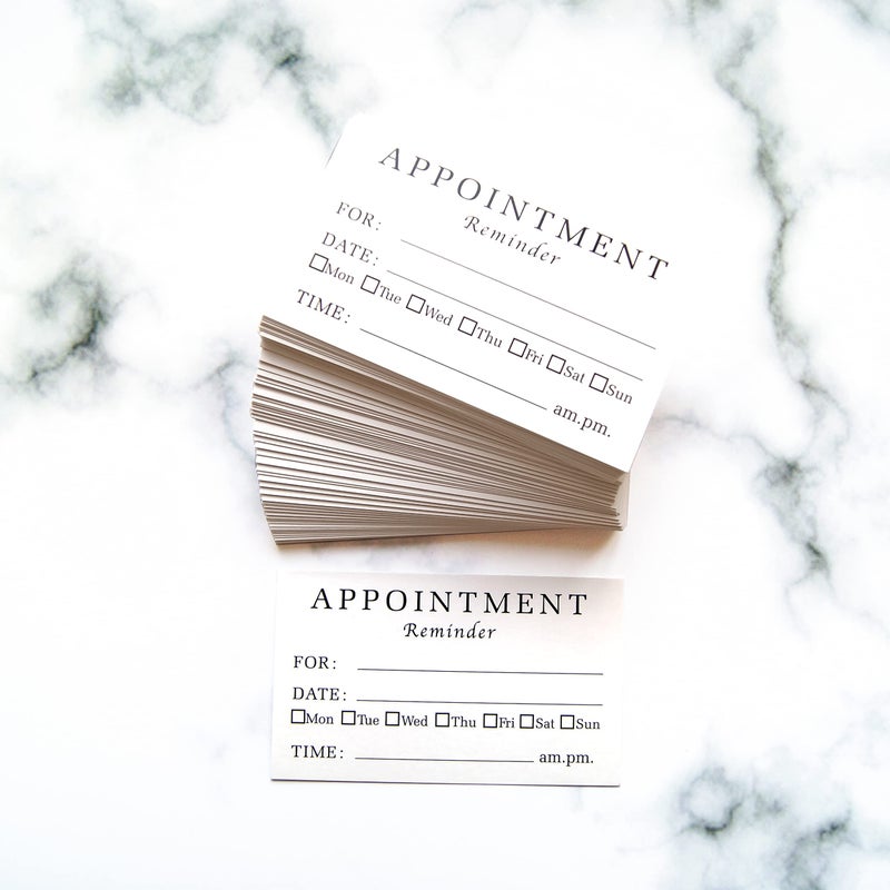 RXBC2011 Appointment Reminder Cards (Pack of 100) for Dentist Therapist Doctor Hair Salon Pack of 100 - Image 5